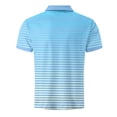 thumbnail image 5 of VgaVtl Men's Polo Shirts Summer Big and Tall Short Sleeve Casual Button Striped Collared T Shirt for Men Vacation, 5 of 5