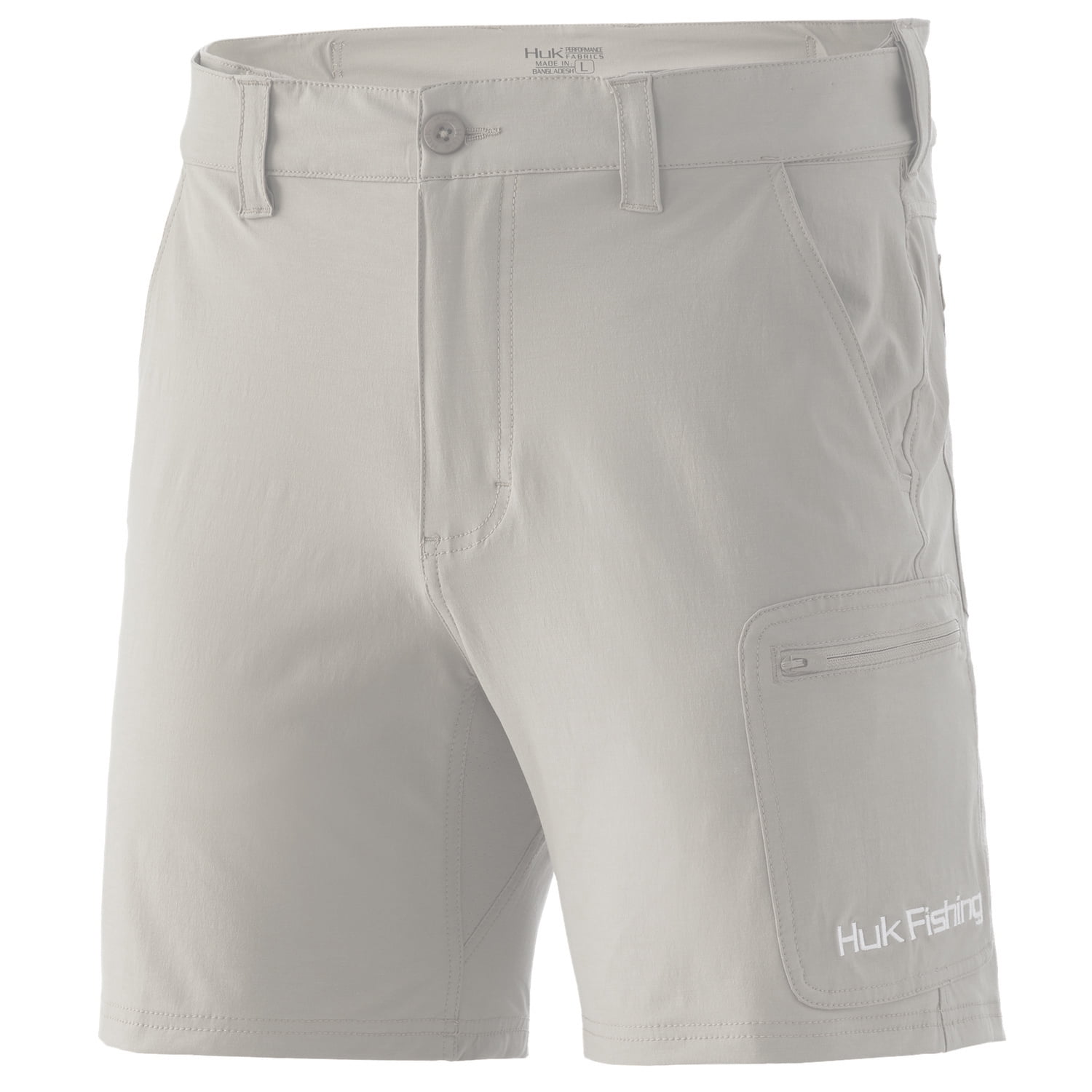 Huk Men's Next Level 7 Bone XX-Large Performance Fishing Shorts