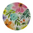 thumbnail image 4 of HAOXIT Round Tablecloth Spring Table Cloth Small Floral cloth Tablecloths Indoor Outdoor Washable Stain Resistant Waterproof Fabric Table Cover for Round Tables Kitchen Dining Room 42-46, 4 of 8