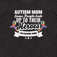 thumbnail image 4 of Inktastic Autism Awareness Autism Mom with Puzzle Ribbons Women's Plus Size T-Shirt, 4 of 5
