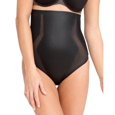 SPANX Haute Contour High-Waisted Thong 10018R, VERY BLACK, M
