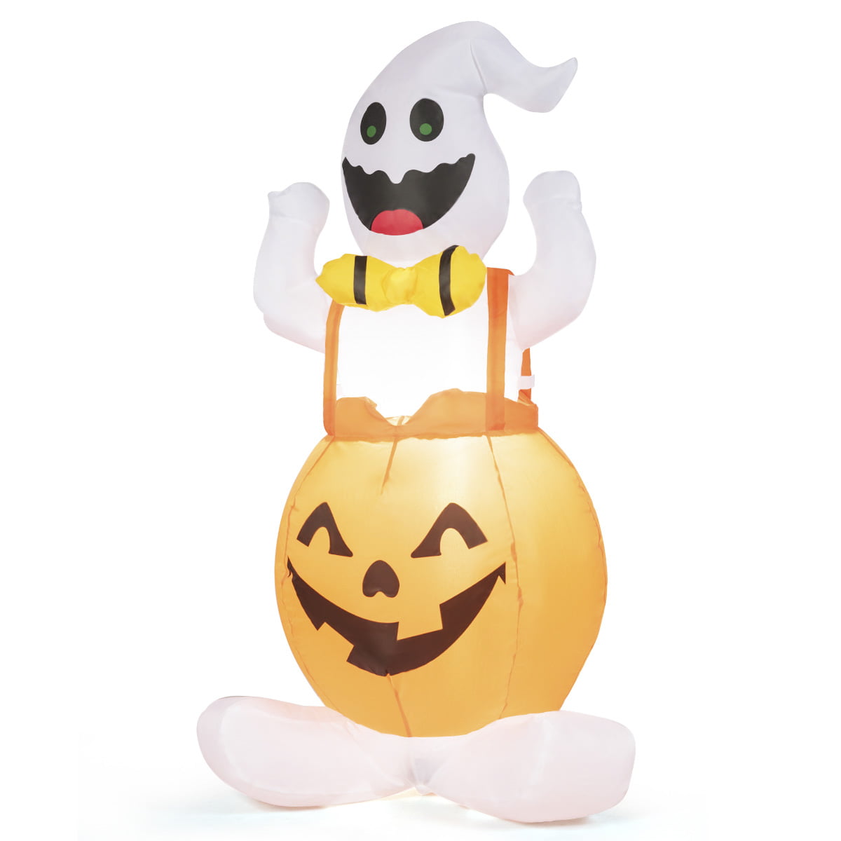 4.5ft Air-blow Inflatable Blow Up Ghost Lantern Halloween Outdoor ...