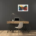 thumbnail image 3 of Goldberger, Jennifer 24x16 White Modern Wood Framed Museum Art Print Titled - Twisting Rainbow I, 3 of 4