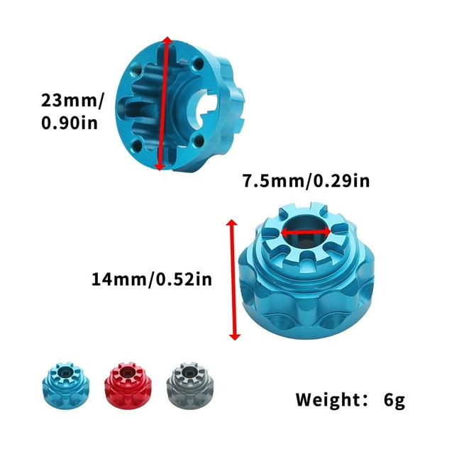 VONKY RCGOFOLLOW 1/10 Aluminum Alloy Durable Durableerential Gear Box Rc Durableerential Gear Box For Trx4 Trx6 RC Car Part Red