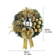 thumbnail image 3 of Decoraciones navideñas Luces de aceite navideñas Flores rojas navideñas Corona navideña para colgar en la puerta, 3 of 5