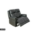 thumbnail image 4 of Ergonomic 59'' Pillow Top Arm Reclining Loveseat, Manual Reclining ,Black, 4 of 5