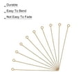 thumbnail image 4 of Uxcell 100Pcs Hallazgos de Pines de Ojos de 60mm de Hierro para Fabricación de Joyas 21 Gauge Rosa Dorada, 4 of 6