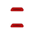thumbnail image 1 of Kenally Pegatinas para puerta de coche, 4 Uds., marca de advertencia de seguridad Universal, cinta reflectante abierta, pegatina para casco de rojo 2piezas Kenally CBP103017, 1 of 6