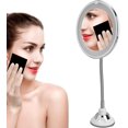 thumbnail image 4 of Milltrip 10X Magnifying Mirror with Light Makeup Mirror with Lights LED Lighted Makeup Mirror Vanity Mirror with Lights Flexible Gooseneck Mirror with Lights with Powerful Suction Cup, 4 of 8
