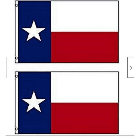 2x3 Pack of 2 State of Texas 2'x3' Polyester Premium Flag Set FAST USA SHIP