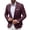 Dark Red, variant on Mens Sport Coats Casual Blazer Stylish Two Button Lightweight Suit Jacket for Daily Wedding