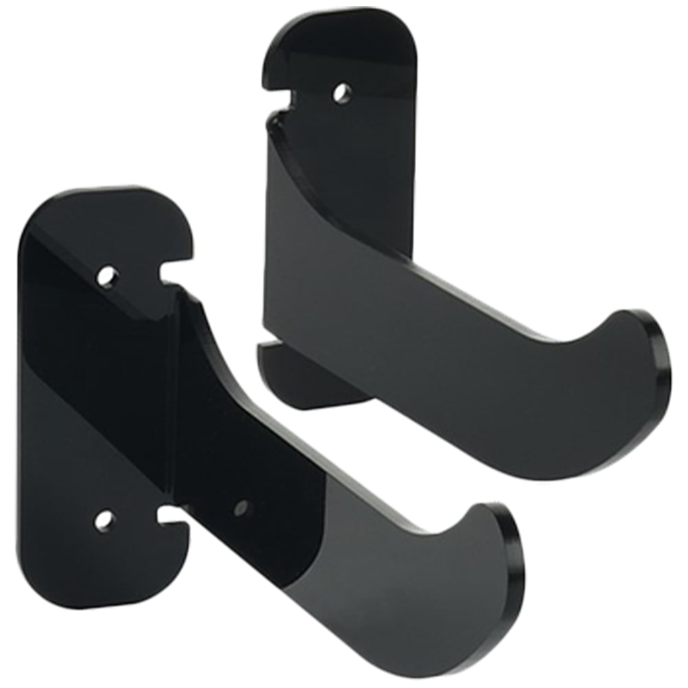 FENGGUIQU Yoga Mat Wall Mount Rack for Storage Made of Acrylic Black Color Fits All Mats and Accessories