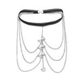 thumbnail image 1 of New Leg Chain Elastic Rope Lace Multi-layer Butterfly Long Women Thigh Metal Garter Fashion, 1 of 7