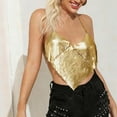 thumbnail image 5 of Sequin Tops for Women Sparkly Strappy Cropped Tank Tops Sexy V Neck Top Concert Outfits Party Disco Club Night One Size, 5 of 6