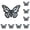 Black*10, variant on 3.1in Matte Black Hollow Cutout Butterfly Bookmark, Slim Non-Damaging Page Marker, Decorative Reading Accessory For Novels, Journals, Planners & Cookbooks Daily Reading
