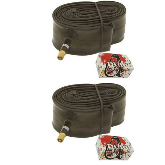 2 Duro Tubes 26" x 1.75"/2.00" 27mm Standard American Valve. Set of Tube. Pair of Tubes. Two Tubes.