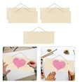 thumbnail image 4 of 5x Unished Wooden Plaques Wood Chip Door Signs Wood Slices Crafts Embellishments Rectangle Plain wooden sign For painting Writing Decor Completo Gloria Placas de madera, 4 of 8