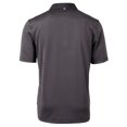 thumbnail image 3 of Men's Cutter & Buck Black/Gray Albuquerque Isotopes Virtue Eco Pique Micro Stripe Recycled Polo, 3 of 3
