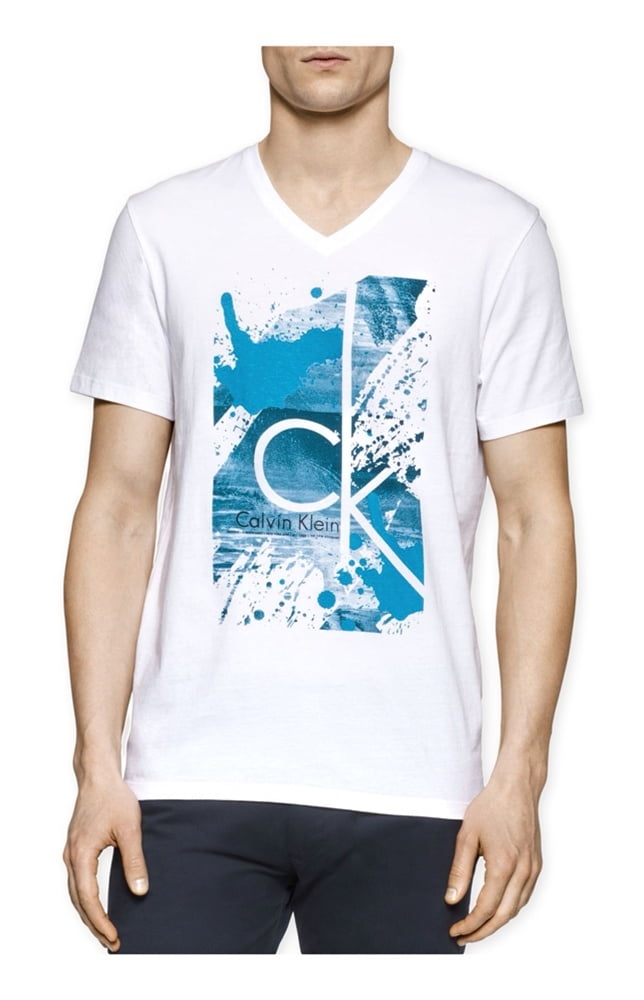 Calvin Klein Calvin Klein Mens CK Splatter Paint Graphic TShirt