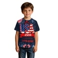 thumbnail image 4 of WEIGFI Toddler Kid Boys Tshirts Stars Stripes Patriotic Graphic Playwear Crew Neck Short Sleeve Relaxed Fit Outdoor Lightweight Summer Casual Everyday Wear Comfort Party Tops,Navy,11-12 Years, 4 of 4