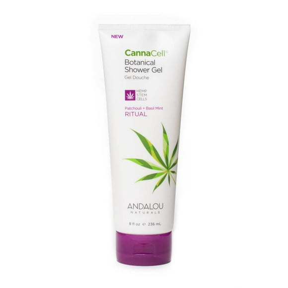 Andalou Naturals - CannaCell Botanical Shower Gel Ritual Patchouli + Basil Mint - 8 fl. oz.