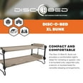 thumbnail image 3 of Disc-O-Bed Extra Large Outdoor Convertible 2 Person Portable Camping Bunk Cots, Tan, 3 of 11