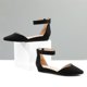 thumbnail image 4 of DREAM PAIRS Zapatos Flats Mujer con Cuña Baja y Correa al Tobillo Negro Talla 7.5, 4 of 7