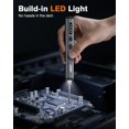 thumbnail image 4 of JOREST Mini Electric Screwdriver, Precision Set with 38-in-1 Magnetic Bits, 5 Torque Settings, LED Light, Repair Tool Kit for iPhones, Lapt, 4 of 9