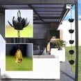 thumbnail image 4 of Gutter Chain, Weatherproof Hanging Rain Chain Easy To Install Rustproof  for Garden Porch Pavilion Deck, 4 of 7