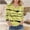 #172-Yellow, variant on Craaazy Dressy Blouses For Women Long Sleeved Pleated Collar Casual Printed Loose And Fashionable Tops Gifts For Women