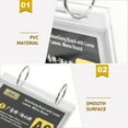 thumbnail image 3 of OFFIGAM Transparent PVC Tabletop Menu Holder for Retail Stores and Exhibitions, 3 of 10