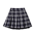 thumbnail image 3 of RTKFRFLM Girls Pleated Mini Skirt School Uniform Style High Waist A-Line Skirt Red 4-5 Years, 3 of 3
