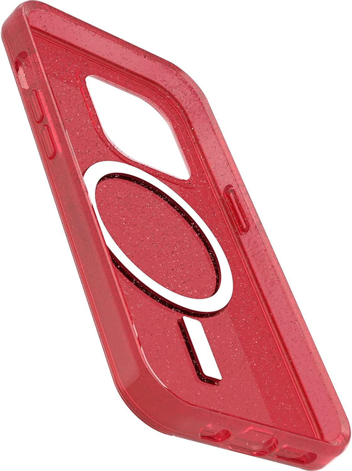 OtterBox Symmetry Series+ Clear Antimicrobial Case with Magsafe for iPhone 14 Pro Only - Non-Retail Packaging - Pinky Swear Red