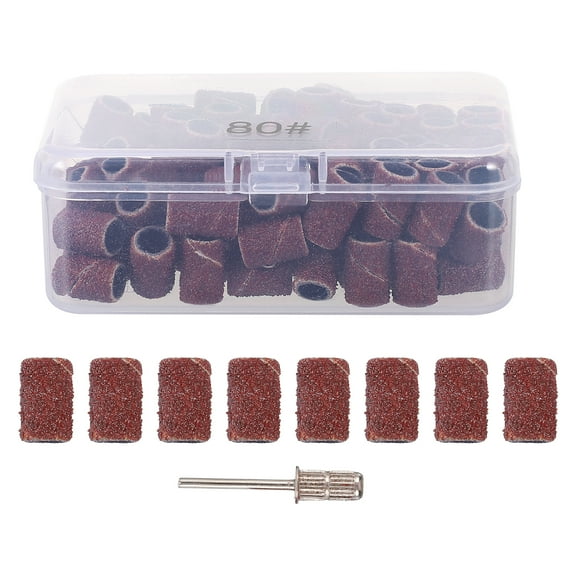 100pcs Professional Sanding Bands Electric Nail Drill Sanding Bits For Nails