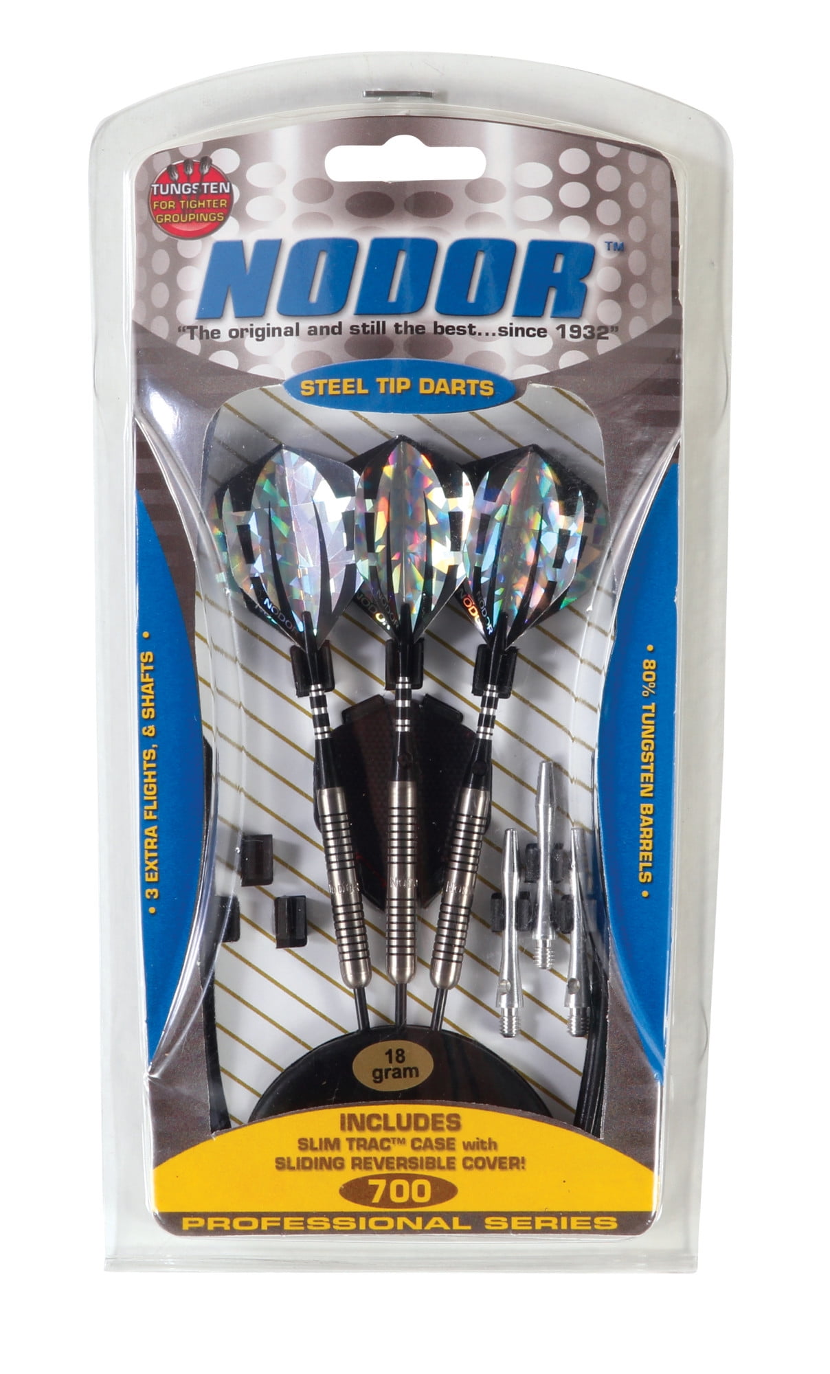 Nodor ProfessionalGrade ThreePack Tungsten Steel Tip Dart Set with