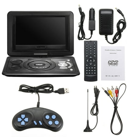 13 9 Portable Car Tv Hd Dvd Player 16 9 270 Rotate Usb 300 Games Walmart Canada
