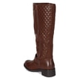 thumbnail image 3 of Nature Breeze BF67 Women Leatherette Quilt Strap Calf High Riding Boot, 3 of 5