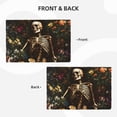 thumbnail image 4 of Placemats Set of 4 / 6, Skeleton In Flower Bed Placemats for Dining Table Indoor/Outdoors Heat Resistant Washable Placemats 18" x 12", 4 of 8