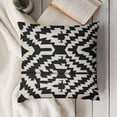 thumbnail image 3 of SHANXI  Outdoor Pillow Covers  Black Geometry Pattern Decor Throw Pillow Covers Outdoor Summer Waterproof Pillow Covers Decor for Patio Funiture Garden Sofa Couch  12x12in, 3 of 5
