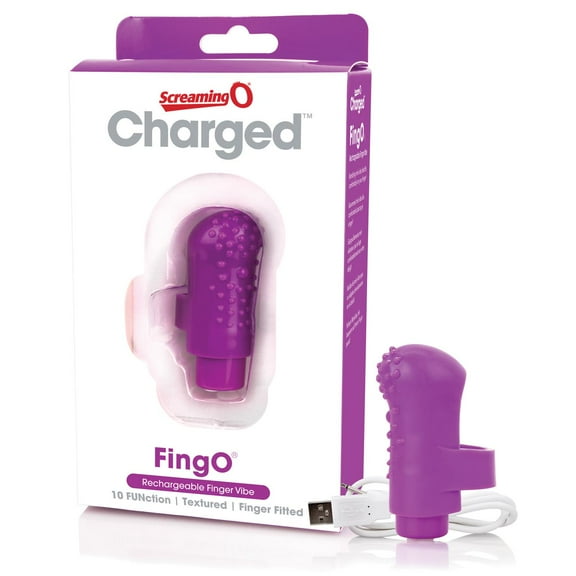 Screaming O - Charged FingO Vooom Mini Vibrator, Purple