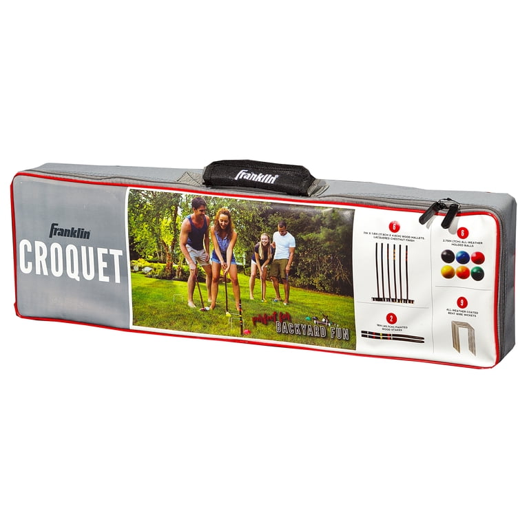 Franklin Sports 6-Player Croquet Set With Mallets & Balls photo 6