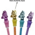 thumbnail image 3 of 12 PCS Butterfly Gel Pen Small Crystal Diamond Pens Creative Bling Pen Black Ink for Girls School Business Office, 3 of 8