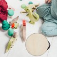 thumbnail image 3 of Mobutofu Musical Instrument Toy 1Set Hand Drum 8.06X8.06X2.16in Wood For Hand-Eye Coordination, 3 of 5