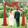 thumbnail image 5 of 1Panel Curtains Chiffon Fabric Shade Cloth Party Supplies Monolithic Wedding Decoration With Drapery Arches, 5 of 8