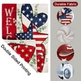 thumbnail image 4 of Memorial Day Garden Flag 12x18 Double Sided 4th of July Patriotic Independence Day Farmhouse Garden Flag Outside, Burlap Welcome Yard Flag USA Flag Hearts Red White Blue Decorations, 4 of 7