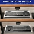 thumbnail image 3 of VIVO Adjustable Computer Keyboard & Mouse Platform Tray Under Table Desk Mount, 3 of 9