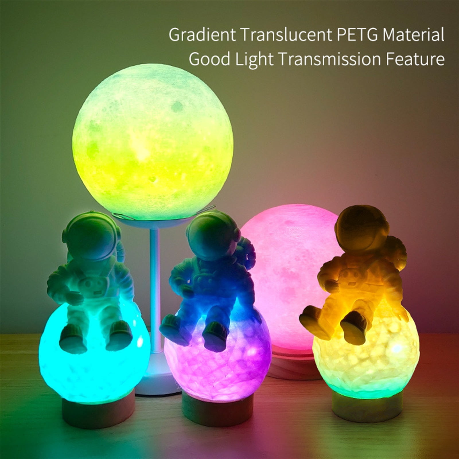 3D Printer Filament Multicolor Gradient Translucent PETG 3D Printer Material 1.75mm Filament for 3D Printing