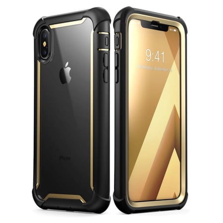 iPhone XS Max Case, i-Blason [Ares] Full-body Rugged Clear Bumper Case with Built-in Screen Protector for iPhone XS Max Case (2018 Release)