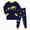 H135-Dark Blue, variant on TOWED22 Baby Boy Fall Winter Clothes 2-Piece Cotton Graphic Sweatshirt Tops Cotton Joggers Pants Toddler Outfits Clothing(Dark Blue,6-7 Y)