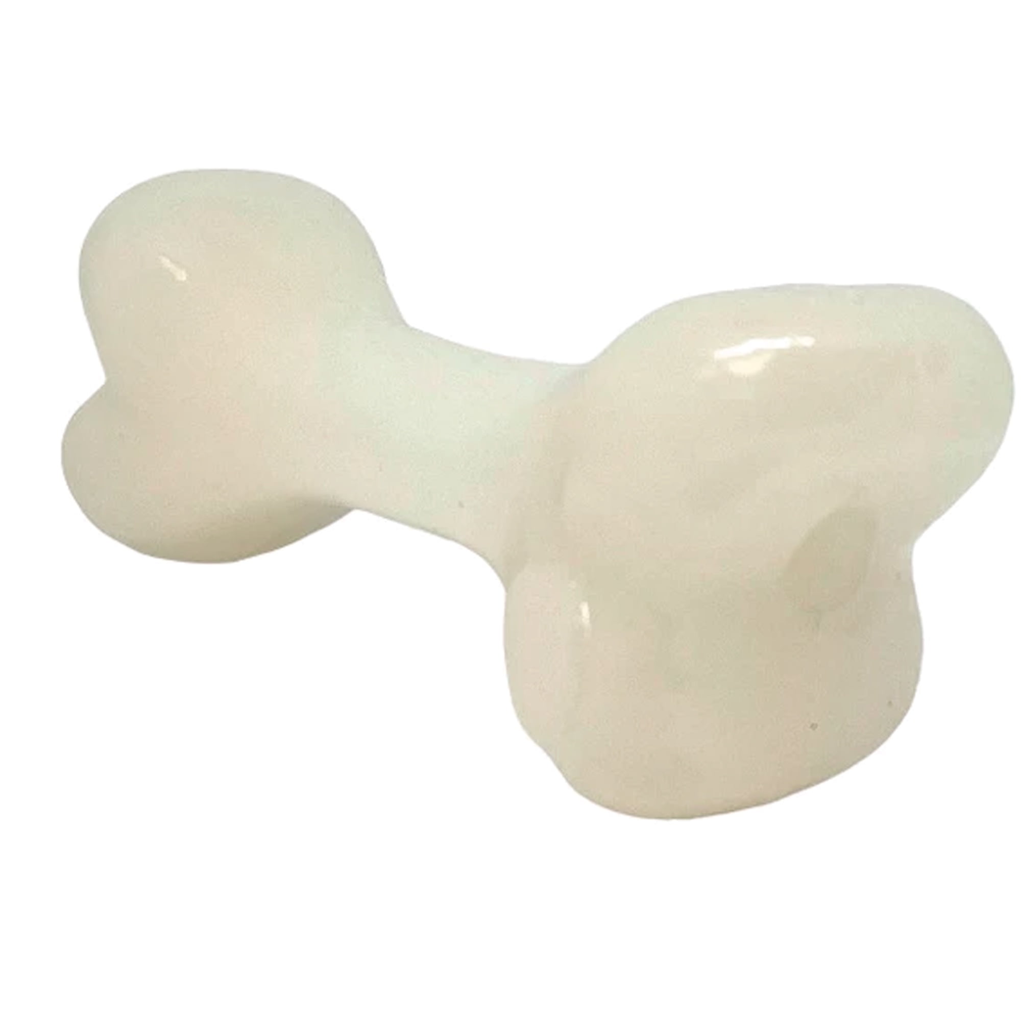 SodaPup Glow Bone - Durable Dog Treat Dispenser & Chew Toy Made in USA from Non-Toxic, Pet Safe, Food Safe Natural Rubber for Mental Stimulation, Problem Chewing, Calming Nerves & More